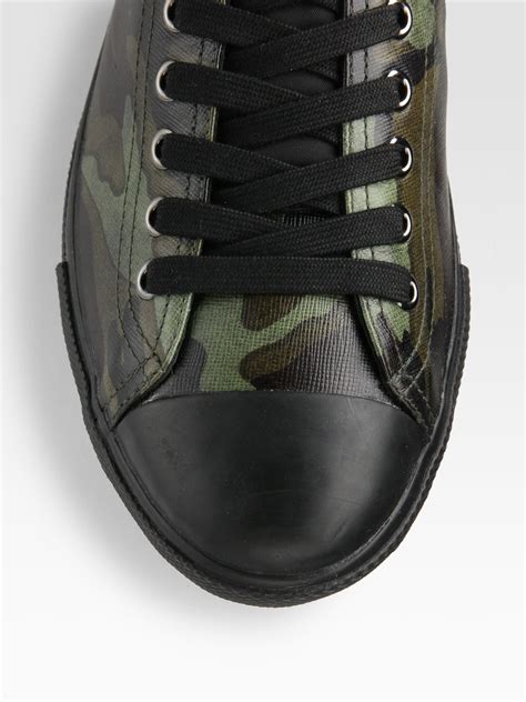 prada camouflage schuhe herren|prada leather sneakers.